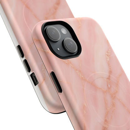Blush Pink Marble iPhone Case with MagSafe - Shamo's