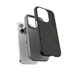 Black Marble Tough iPhone Case  Shamo's