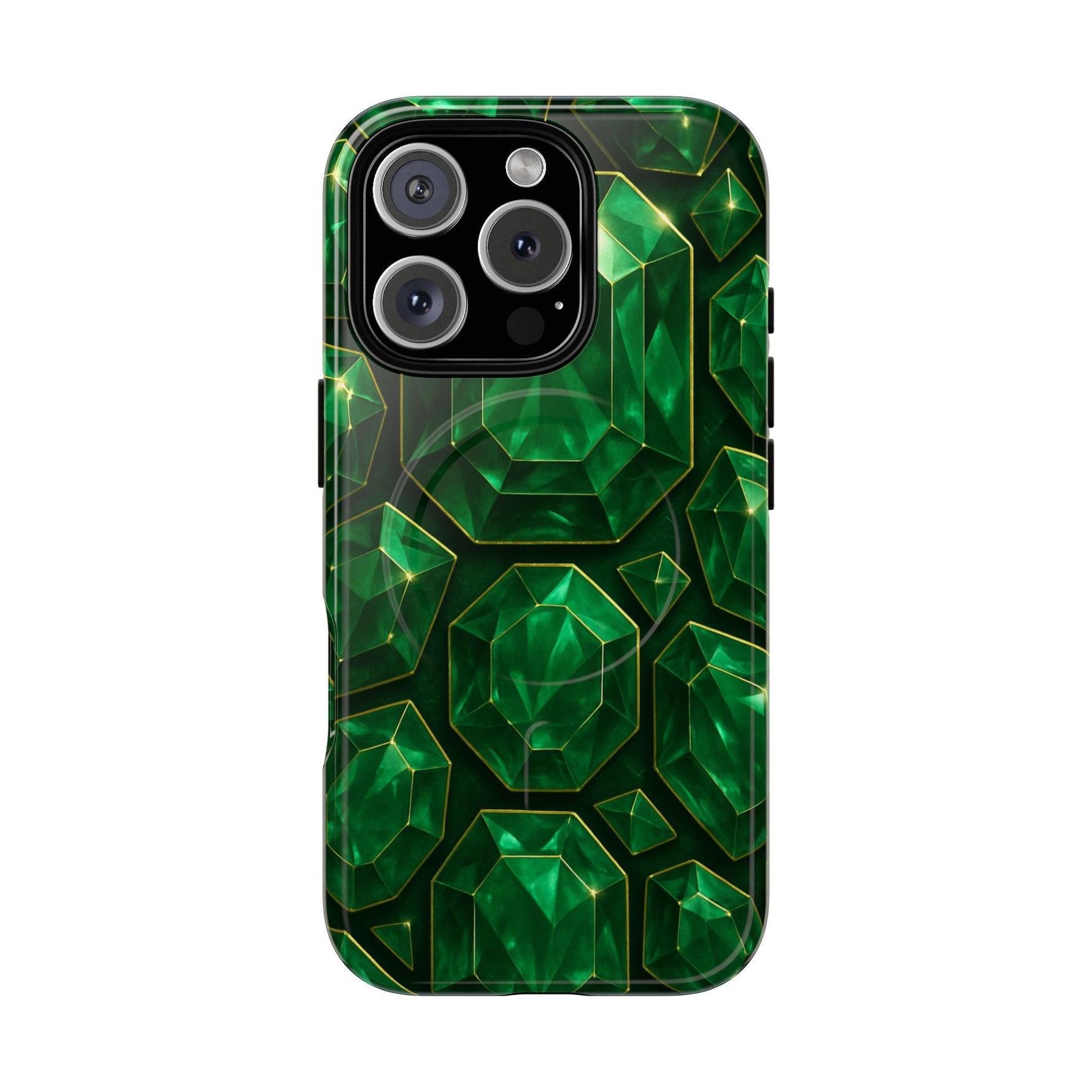 Luxury Series Emerald Gem iPhone Case with MagSafe - Shamo's