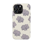 Cute Tiny Hippo Magnetic Impact-Resistant Phone Case