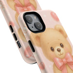 Ribbon Teddy Bear Love iPhone Case with MagSafe  Shamo's