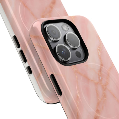 Blush Pink Marble iPhone Case with MagSafe - Shamo's