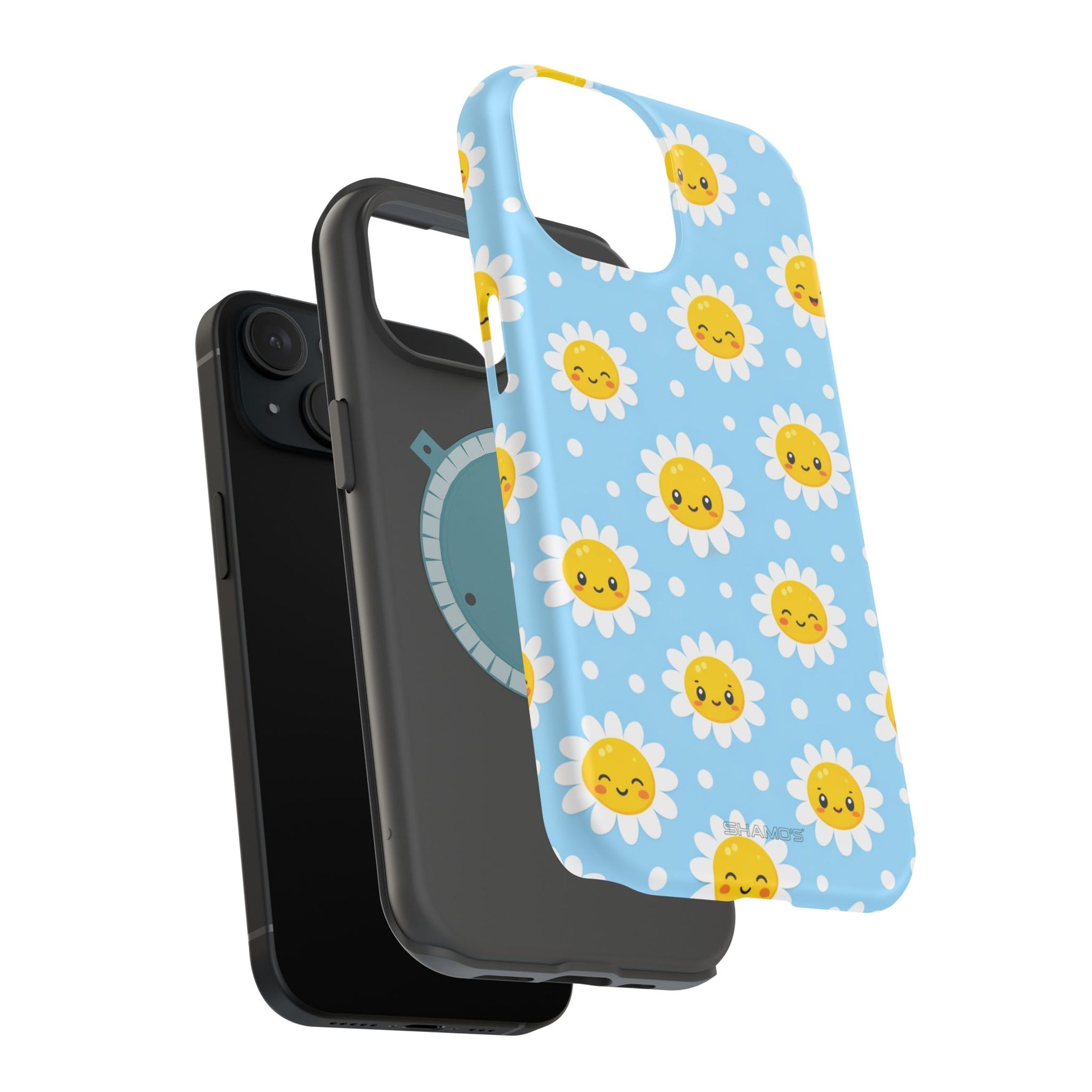Sunny Daisy MagSafe Compatible Magnetic Phone Case — Impact-Resistant Cover
