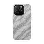 Silver Mist Marble iPhone Case with MagSafe - iPhone 17 / Glossy - Shamo's