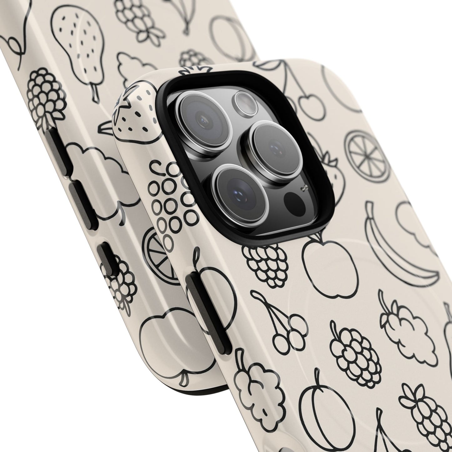 Fruit Pattern Tough iPhone Case | Compatible with MagSafe