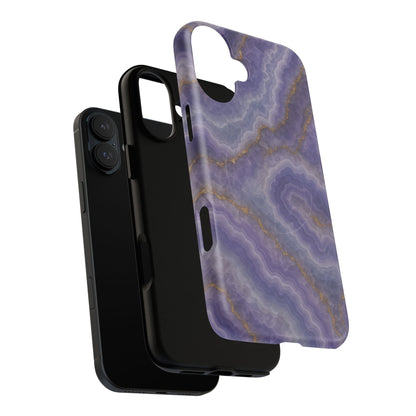 Purple Agate Marble iPhone Case with MagSafe