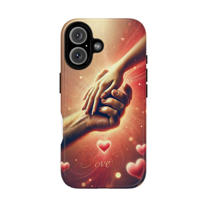 Magnetic Phone Case - Hands in Love Design - Compatible with MagSafe