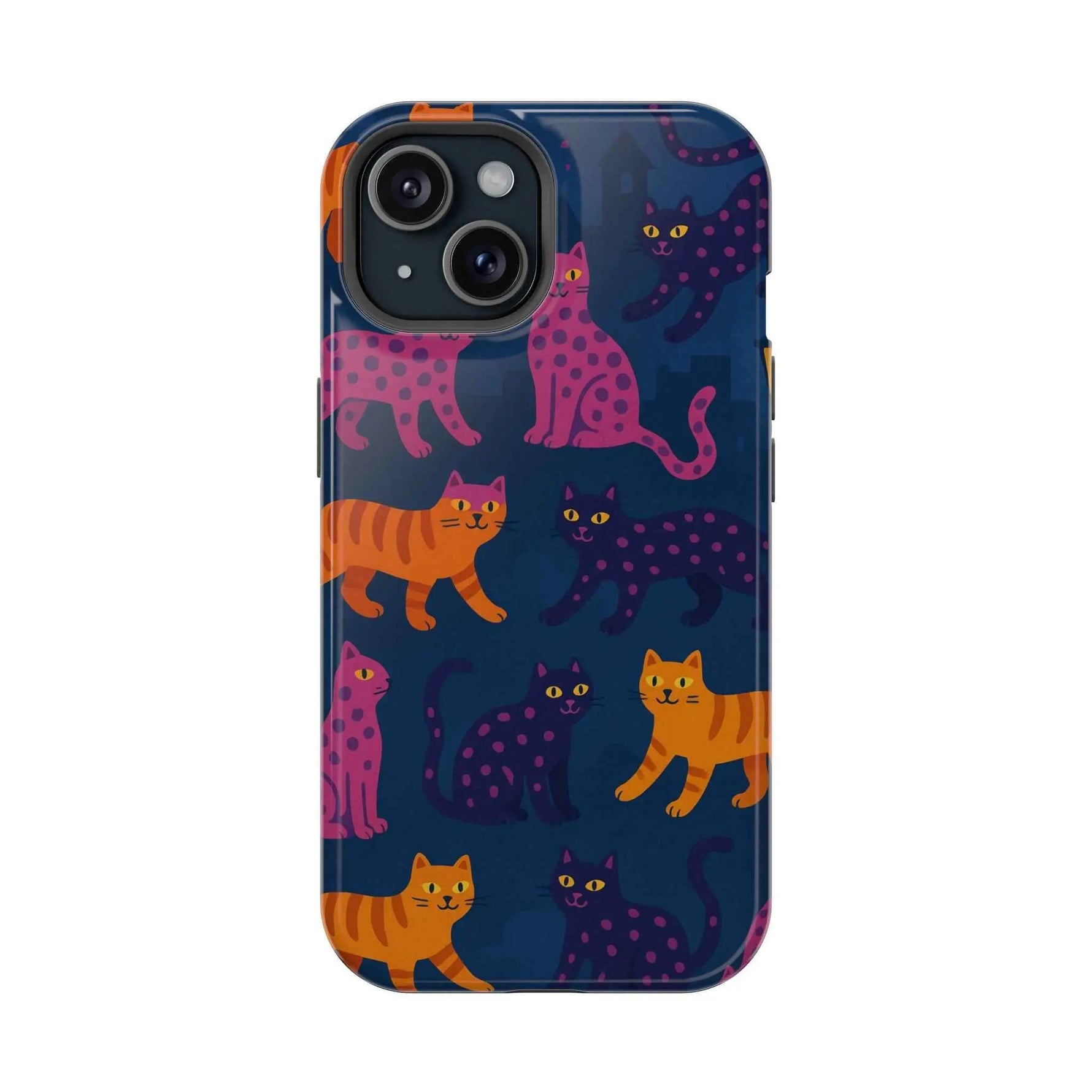 Colorful Cat Phone Case - MagSafe Impact-Resistant