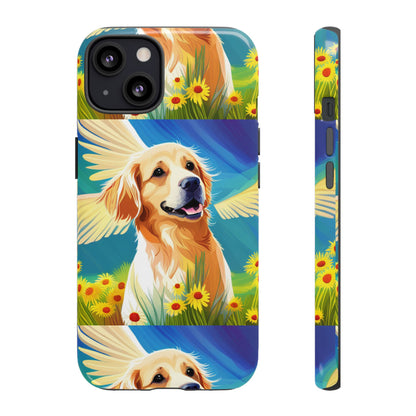 Tough Cases Golden Retriever with Wings Phone case
