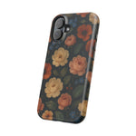 Floral Vintage Rose Magnetic Impact iPhone Case with MagSafe  Shamo's
