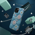Frozen Floral Rose & Daisy Impact iPhone Case | MagSafe compatible  Shamo's