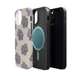 Cute Tiny Hippo Magnetic Impact-Resistant Phone Case