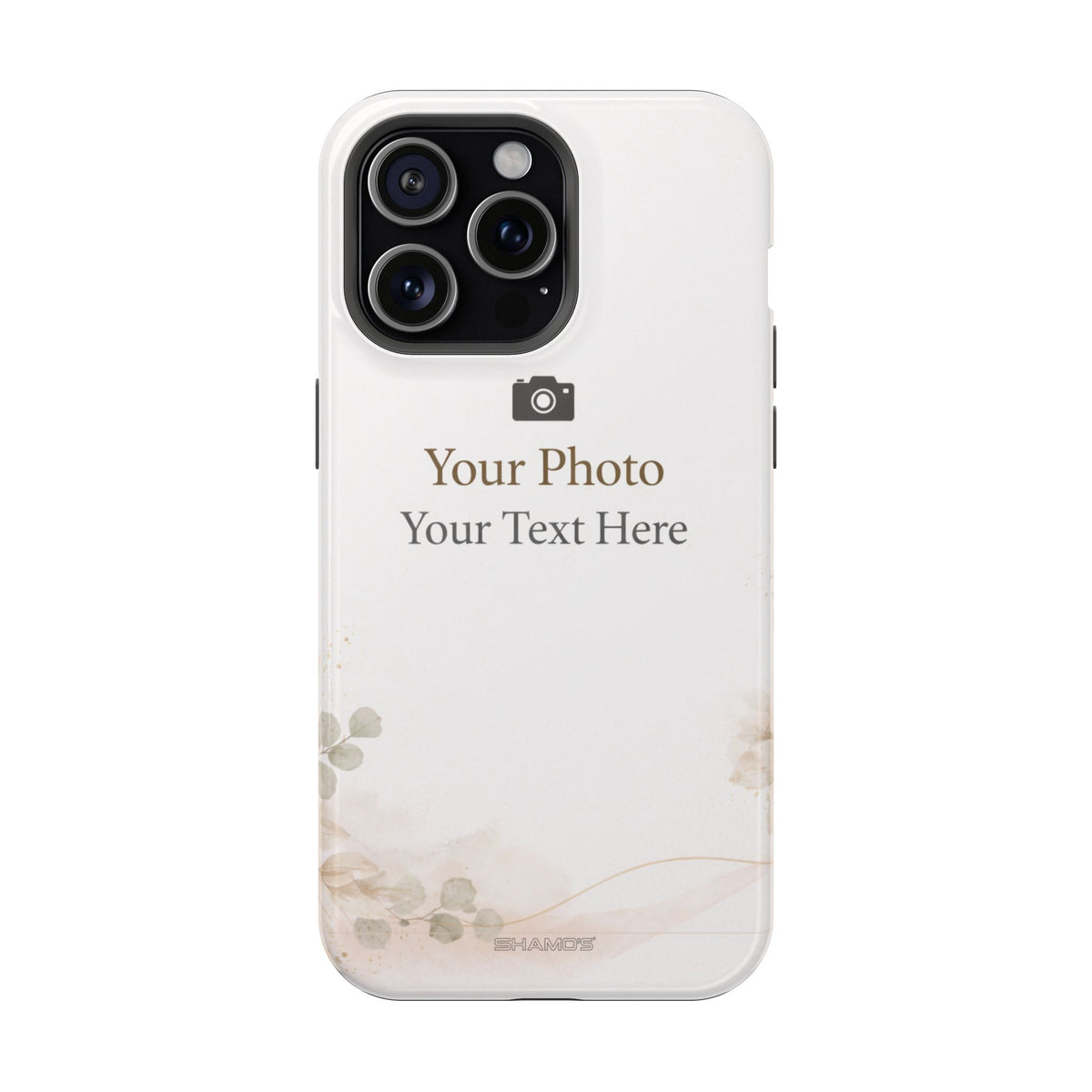 Personalizable Impact-Resistant Phone Case — Add Photo & Text