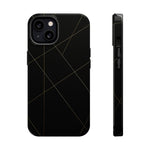 Black Geometric Design iPhone Case | MagSafe  Shamo's iPhone 13 / Glossy