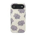 Cute Tiny Hippo Magnetic Impact-Resistant Phone Case