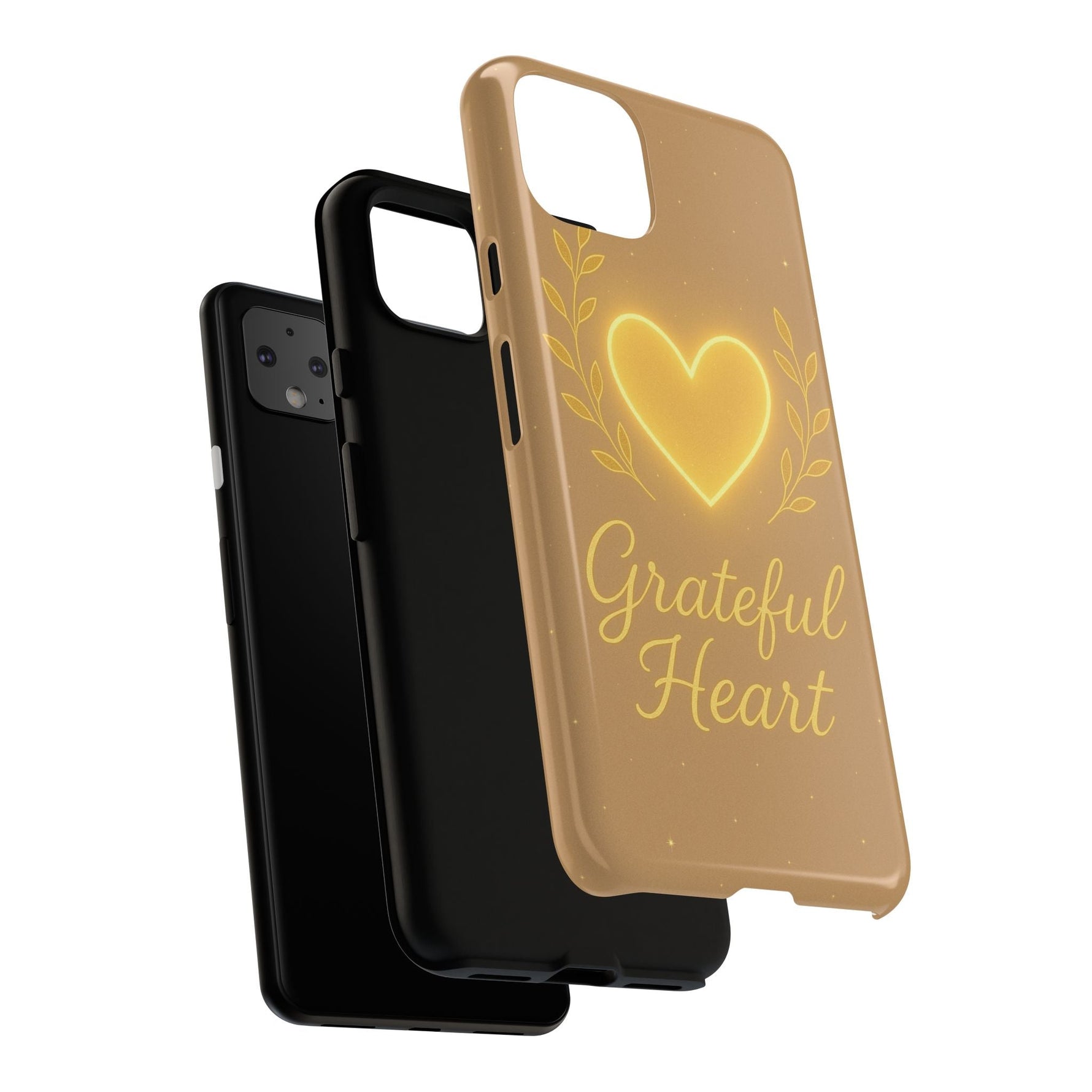 Grateful Heart iPhone Case — Warm Neon Heart  Shamo's