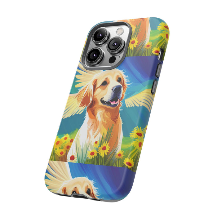 Tough Cases Golden Retriever with Wings Phone case