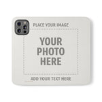 Personalized Flip Wallet Phone Case – Custom Photo & Text Wallet Cover
