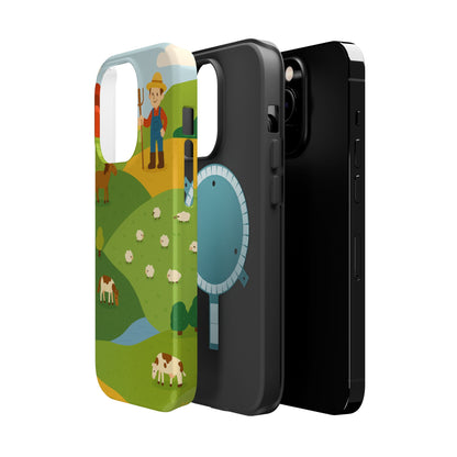 Farm-Themed Impact-Resistant MagSafe Phone Case