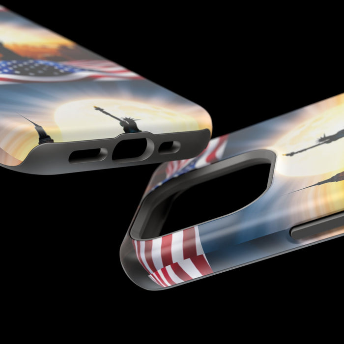 MagSafe American Flag Tough Phone Case: Show Your Patriotism in Style