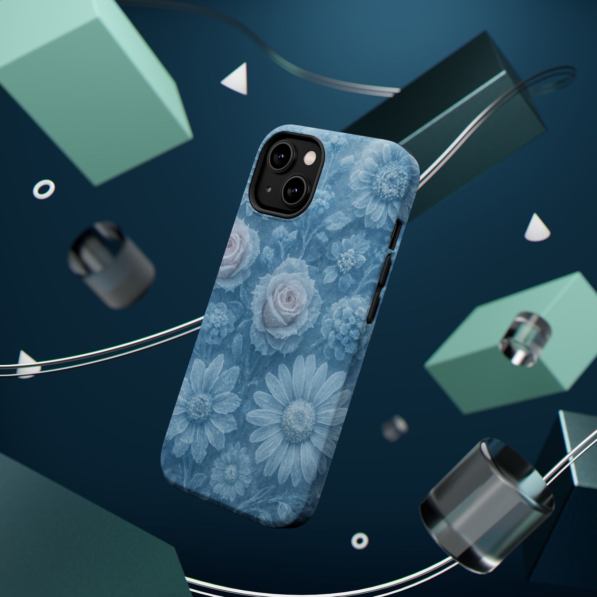 Frozen Beauty Floral Rose iPhone Case | MagSafe compatible  Shamo's