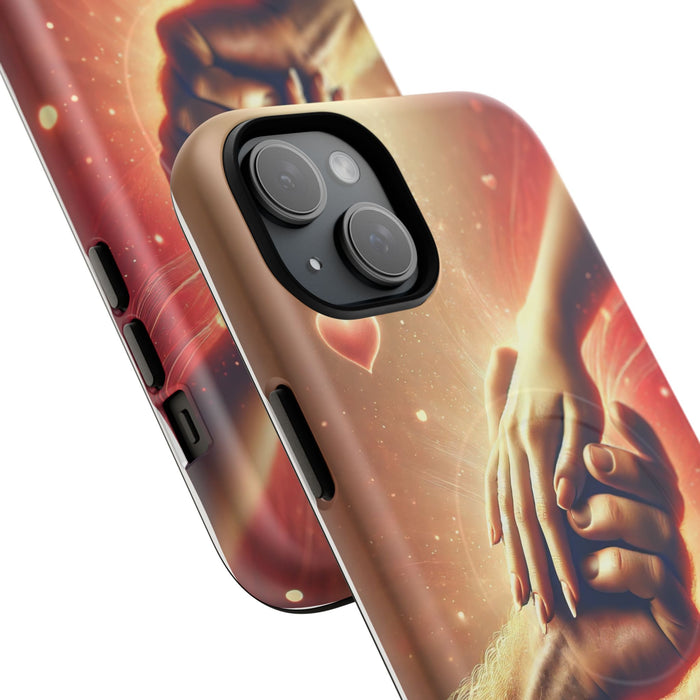 Magnetic Phone Case - Hands in Love Design - Compatible with MagSafe
