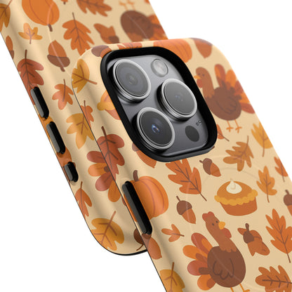 Thanksgiving-Themed Tough Magnetic iPhone Case | Compatible with MagSafe