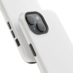 White Solid Color MagSafe Compatible Impact-Resistant Phone Case