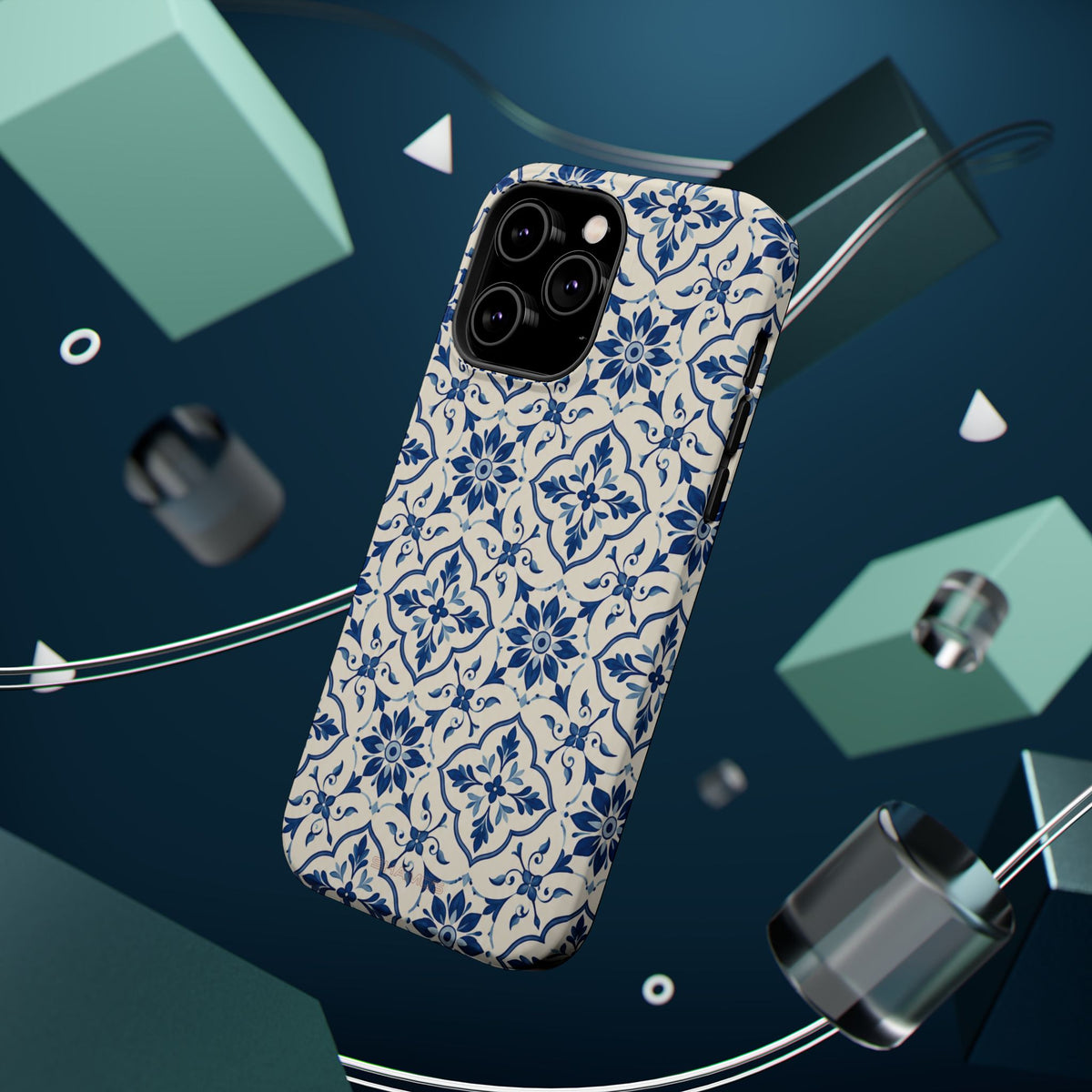 Lisbon Tile – Blue Ornamental MagSafe Phone Case