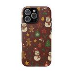 Snowman & Gingerbread Tough iPhone Case (MagSafe compatible)  Shamo's iPhone 16 Pro Max / Matte