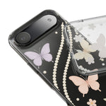 Butterfly Pearl Impact-Resistant Clear iPhone Case - iPhone 17 / Without gift packaging - Shamo's
