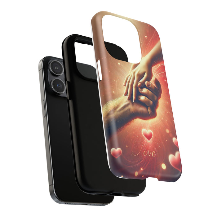 Magnetic Phone Case - Hands in Love Design - Compatible with MagSafe