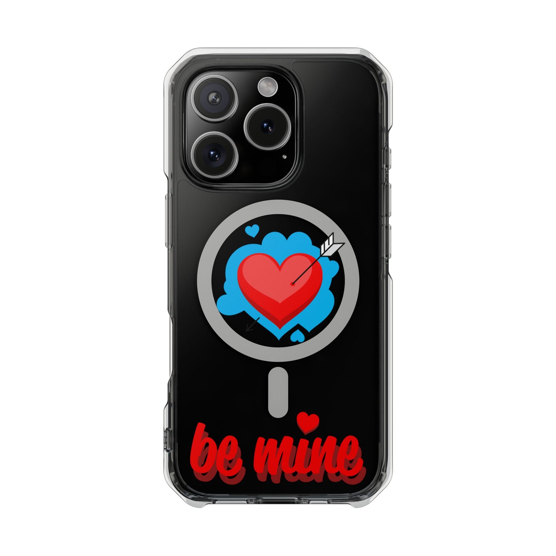 MagSafe-Compatible Clear Phone Case — "Be Mine Love Edition" - iPhone 16 Pro - Shamo's