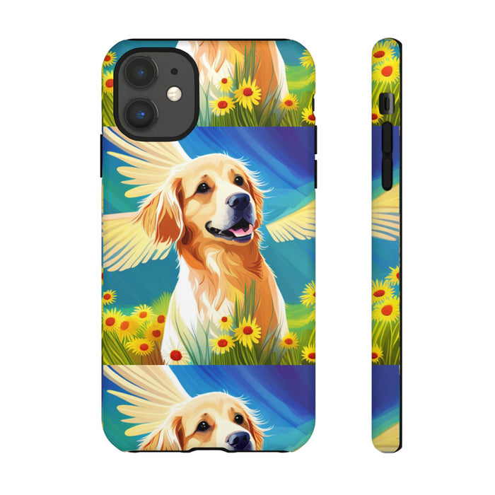 Tough Cases Golden Retriever with Wings Phone case