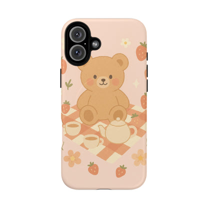 Blossom Bear Picnic iPhone Case with MagSafe