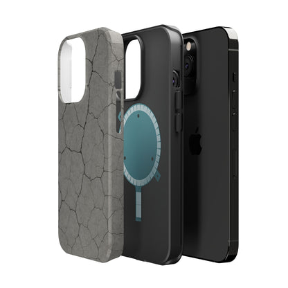 Cracked Concrete Texture iPhone Case with MagSafe compatibility  Shamo's