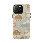 Swiss Chalet Sheep Pattern Tough MagSafe iPhone Case  Shamo's iPhone 14 Pro Max / Glossy