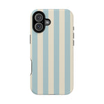 Blue Strips Pattern iPhone Case Compatible with MagSafe - Shamo's