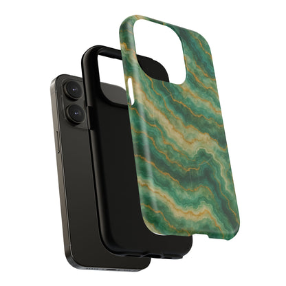 Green Marble iPhone Case with MagSafe