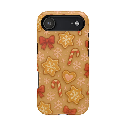 Candy Cane & Gingerbread Holiday iPhone Case — Impact-Resistant