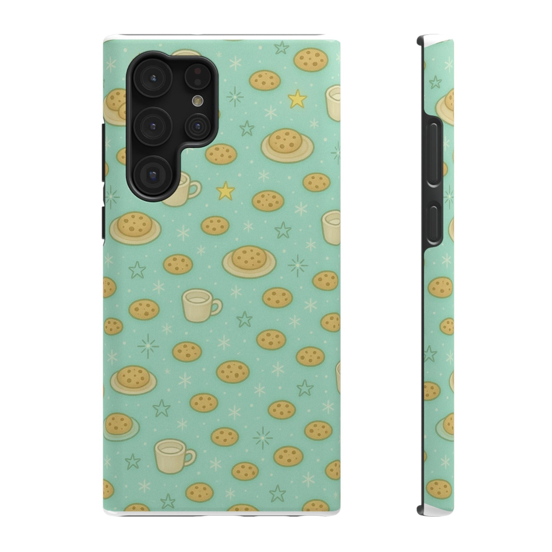 Cookie & Coffee Pattern Tough iPhone Case — Impact-Resistant  Shamo's Samsung Galaxy S22 Ultra / Glossy / Without gift p