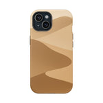 Neutral Desert Wave Design iPhone Case | MagSafe  Shamo's iPhone 15 / Matte