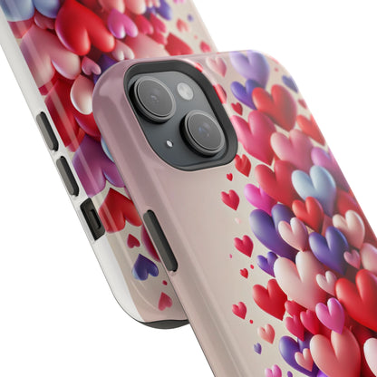 Shamo's Phone Case | MagSafe Compatible | Love Hearts Theme for iPhone 17 and more