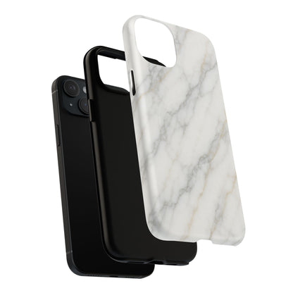 Classic White Marble iPhone Case with MagSafe - Shamo's