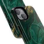 Emerald Marble with Gold Veins iPhone Case | with MagSafe  Shamo's