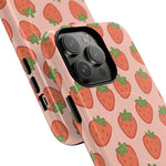 Strawberry Pattern Magnetic Phone Case | Berry Sweet Love - Shamo's