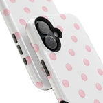 Pink Polka Dot Impact-Resistant Phone Case | MagSafe