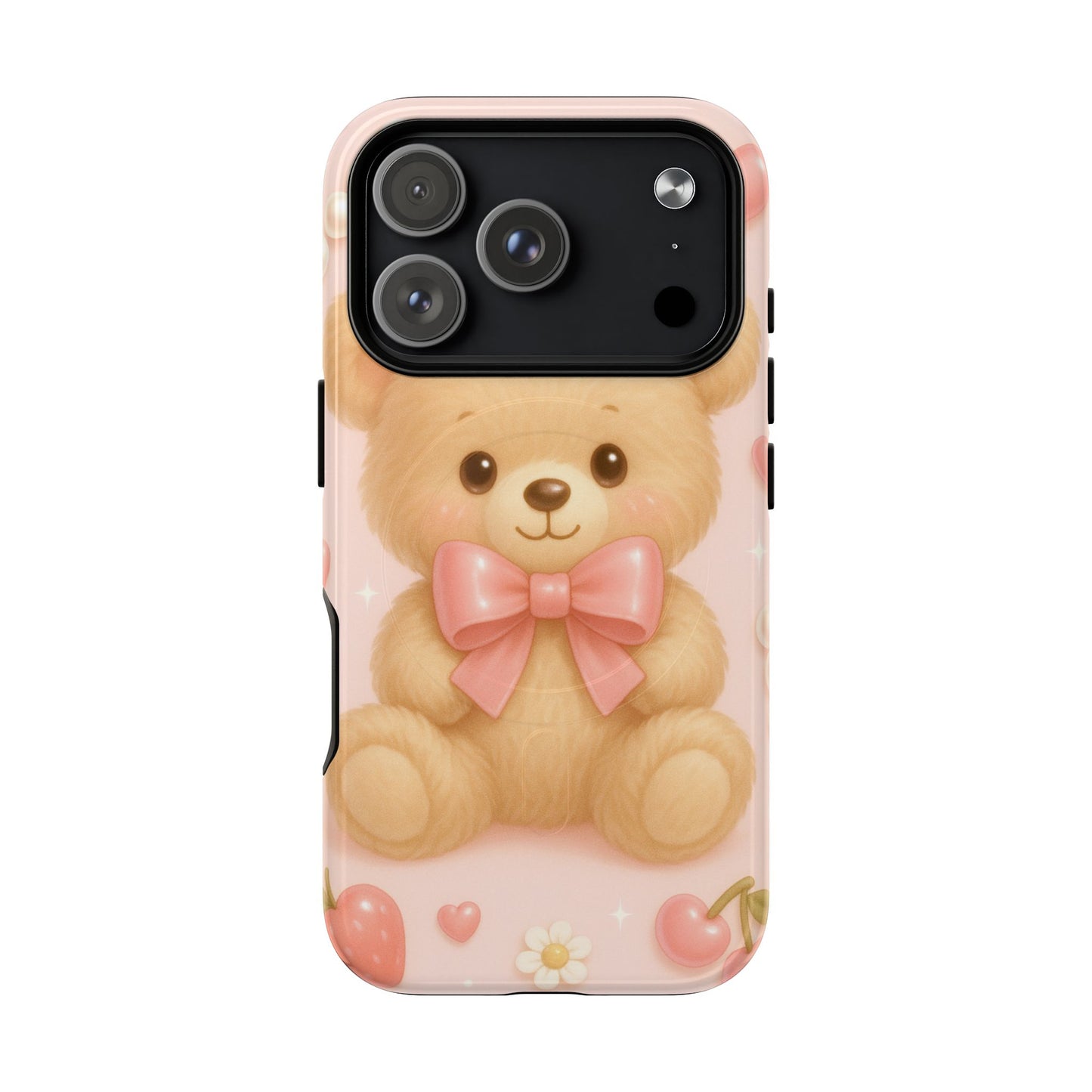 Ribbon Teddy Bear Love iPhone Case with MagSafe