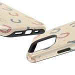 Prairie Horseshoes MagSafe Phone Case, glossy square triple-camera Pro model, port openings and edge details
