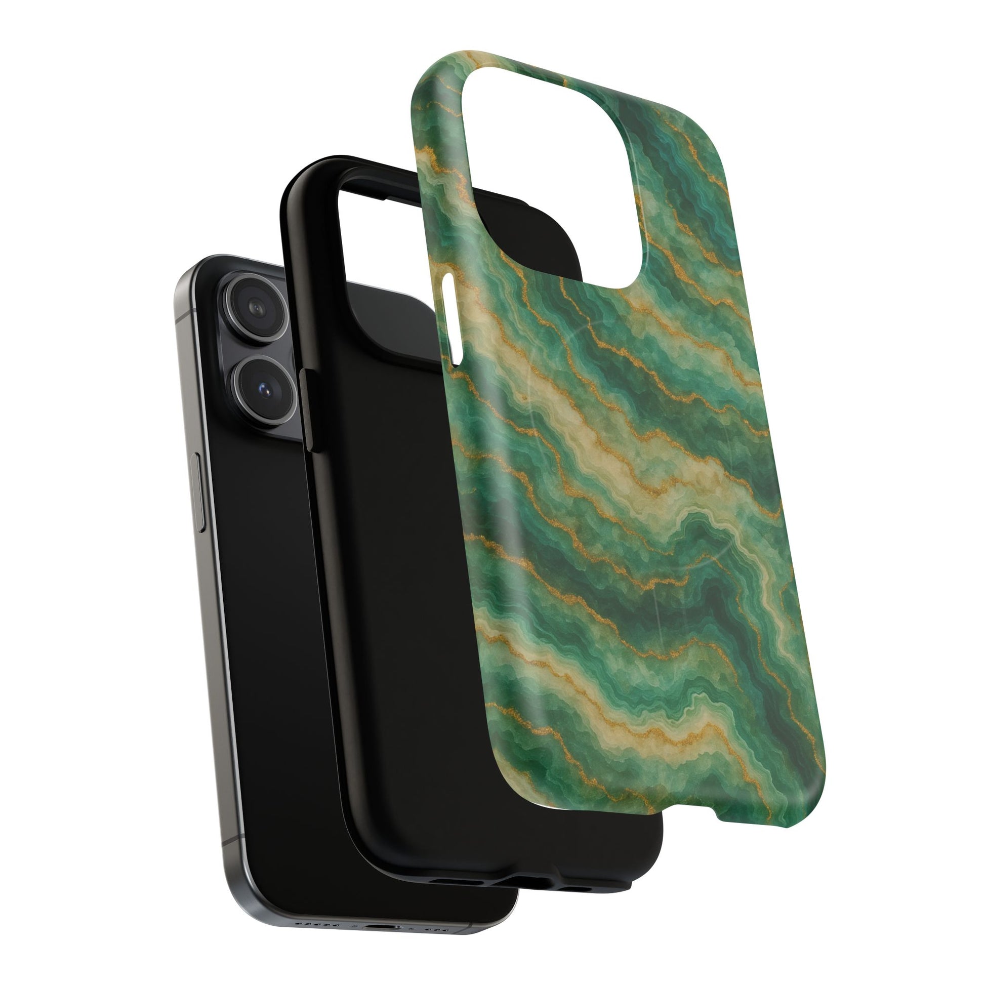 Green Marble iPhone Case with MagSafe - Shamo's